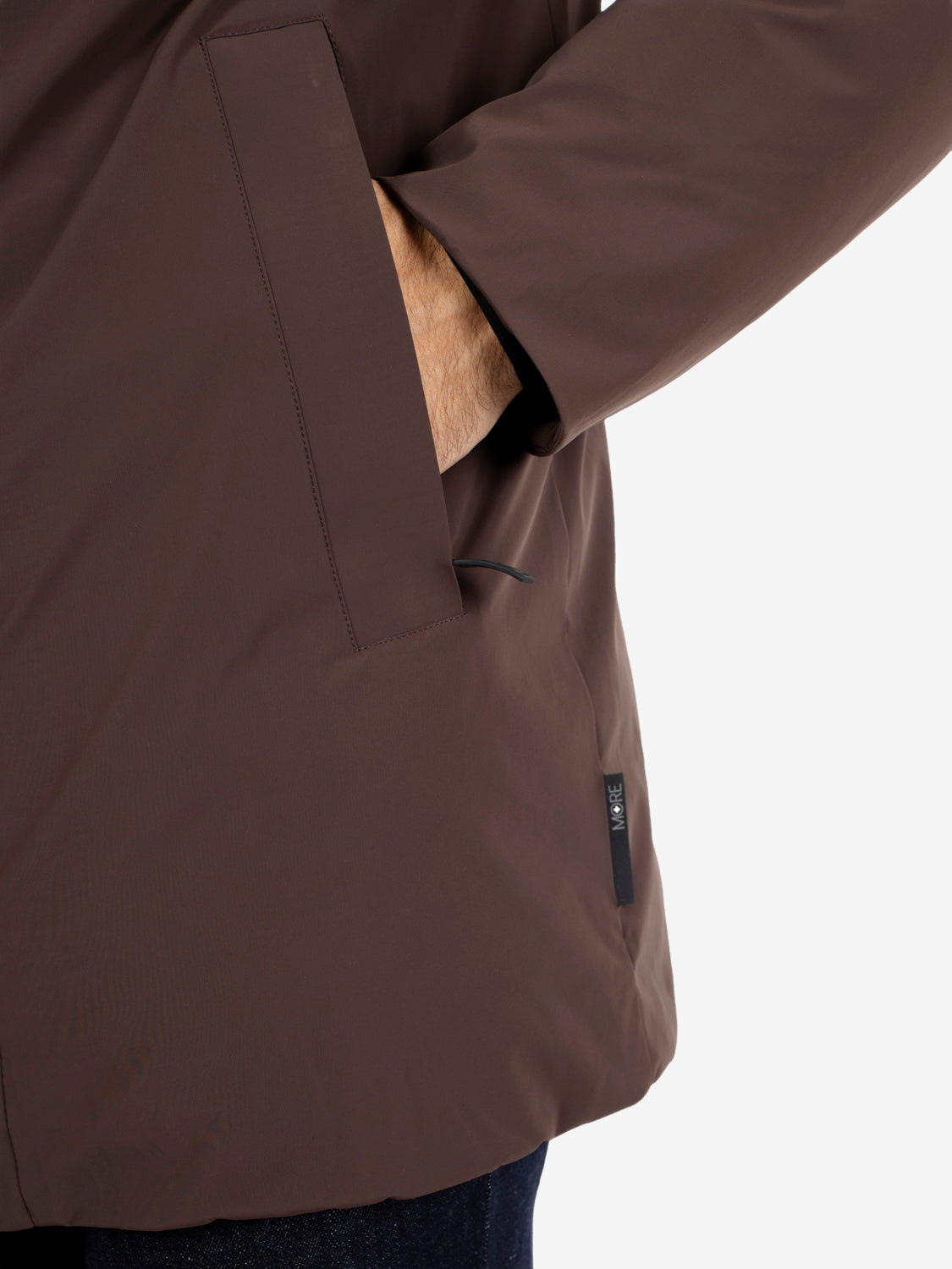 Clark long dark brown jacket