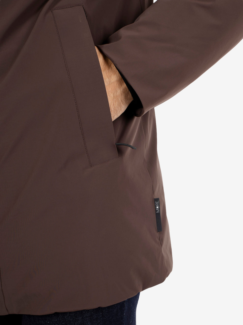 Clark long dark brown jacket