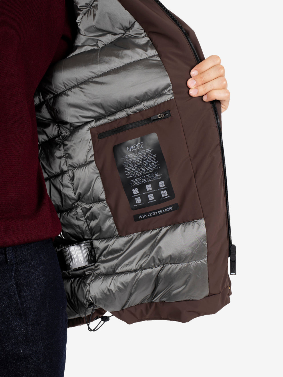 Clark long dark brown jacket
