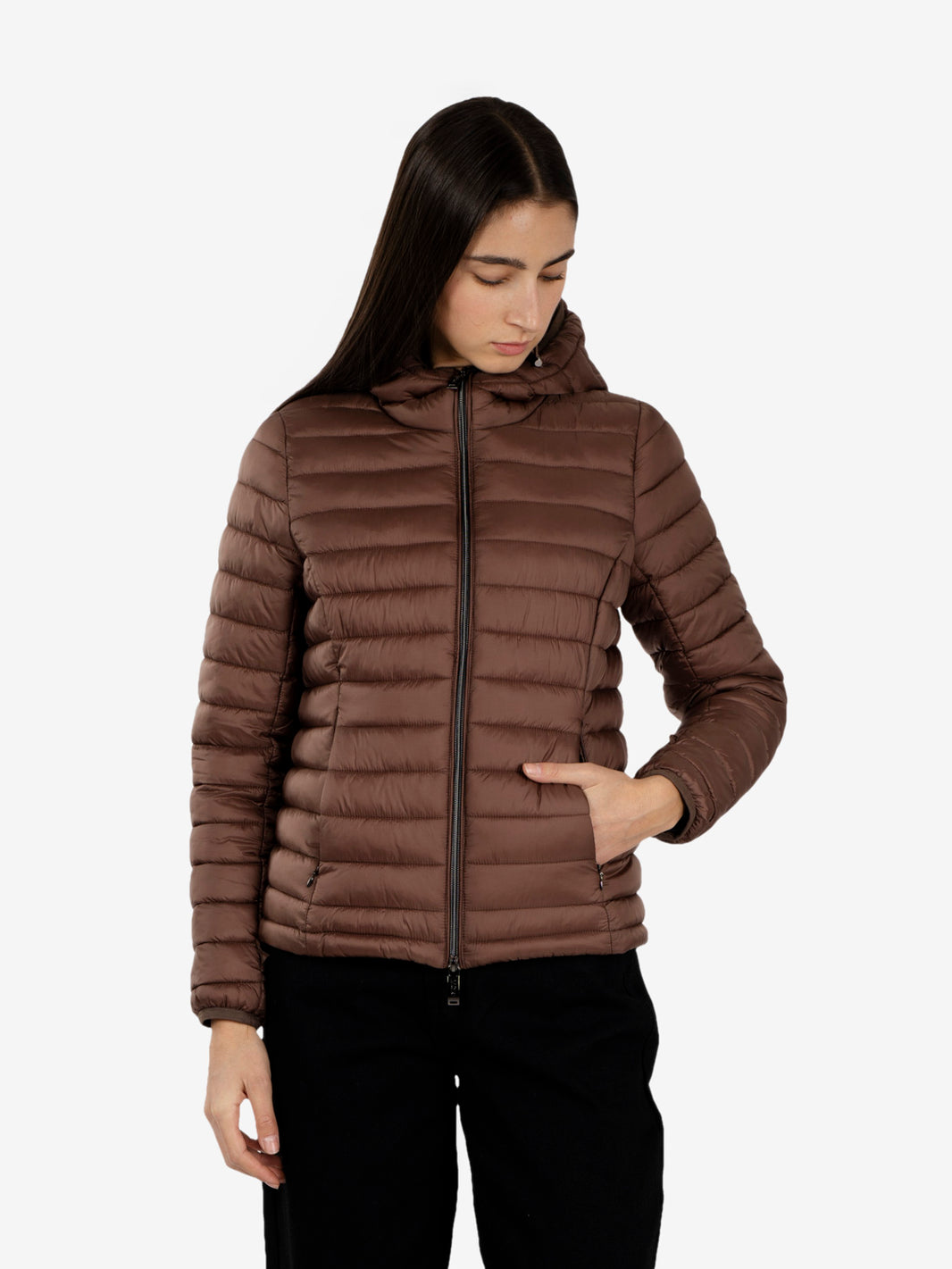 Sophy dark brown puffer jacket