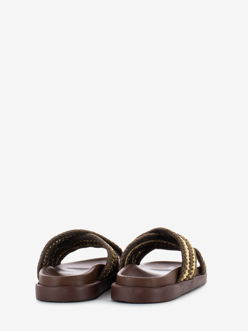 Ciabatta raffia beige / moro
