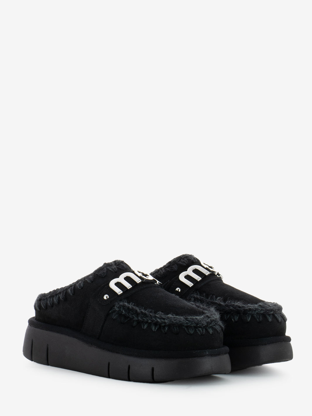 Bounce Clog Metal Logo Black