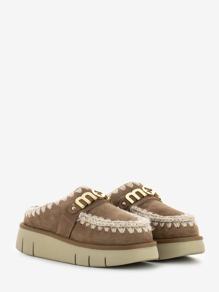 MOU - Bounce clog metal logo brown