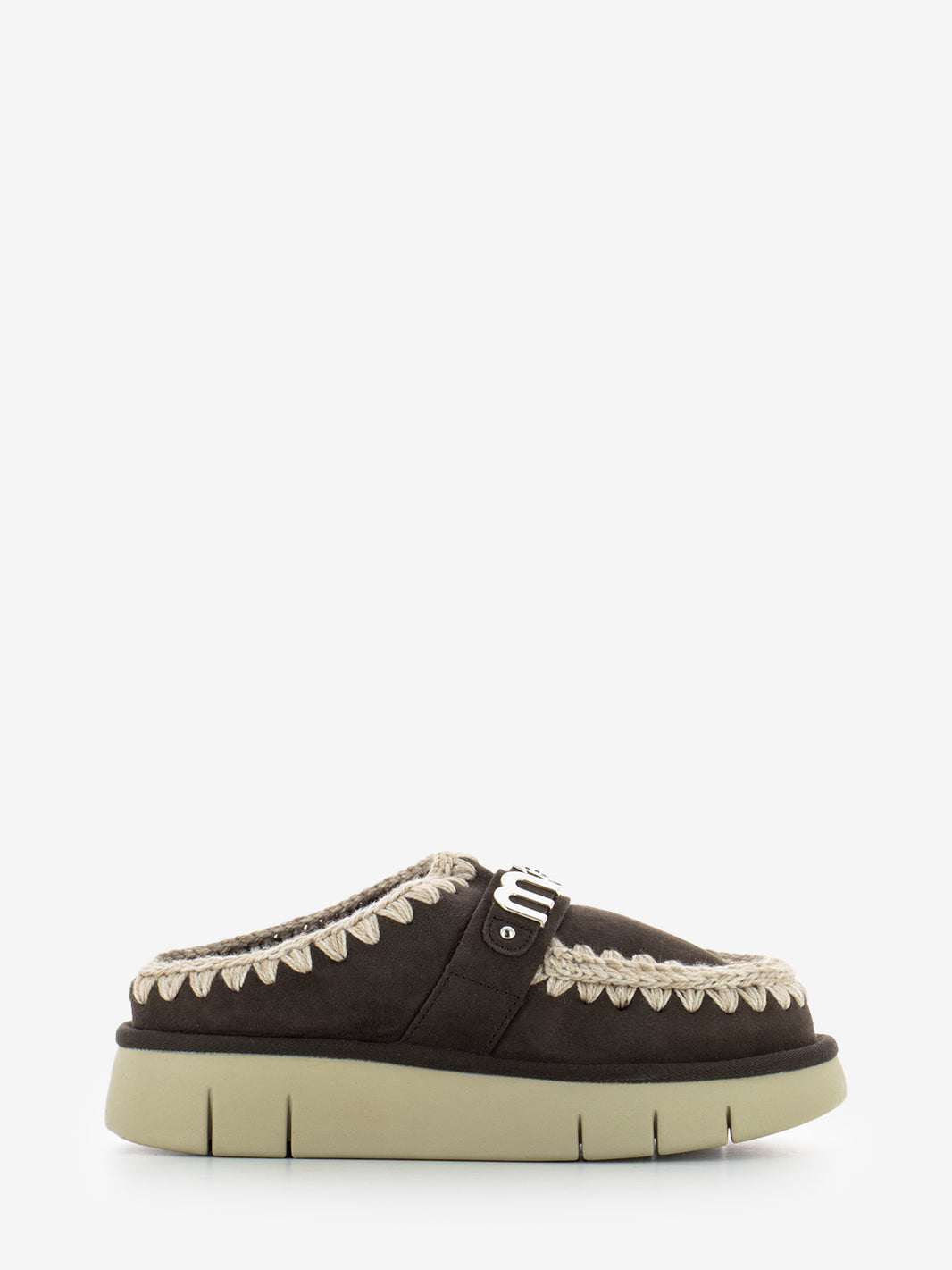 Bounce clog metal logo mocha