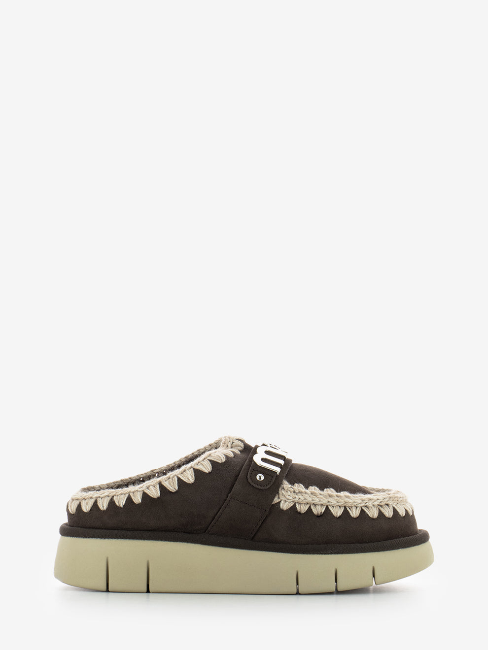 Bounce clog metal logo mocha