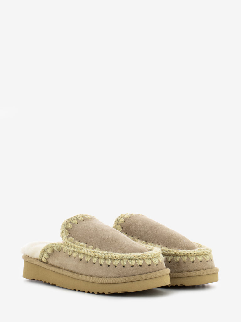 MOU - Ciabatta slipper Eskimo beige