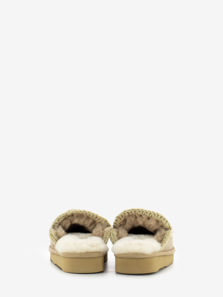 MOU - Ciabatta slipper Eskimo beige