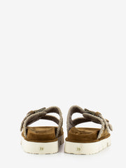 MOU - Ciabatta two buckles cognac