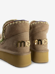 MOU - Eskimo 18 platform rhinestones beige