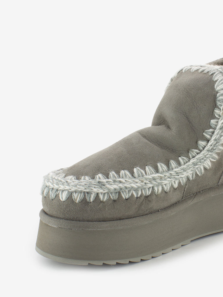 MOU - Mini Eskimo platform boot grey