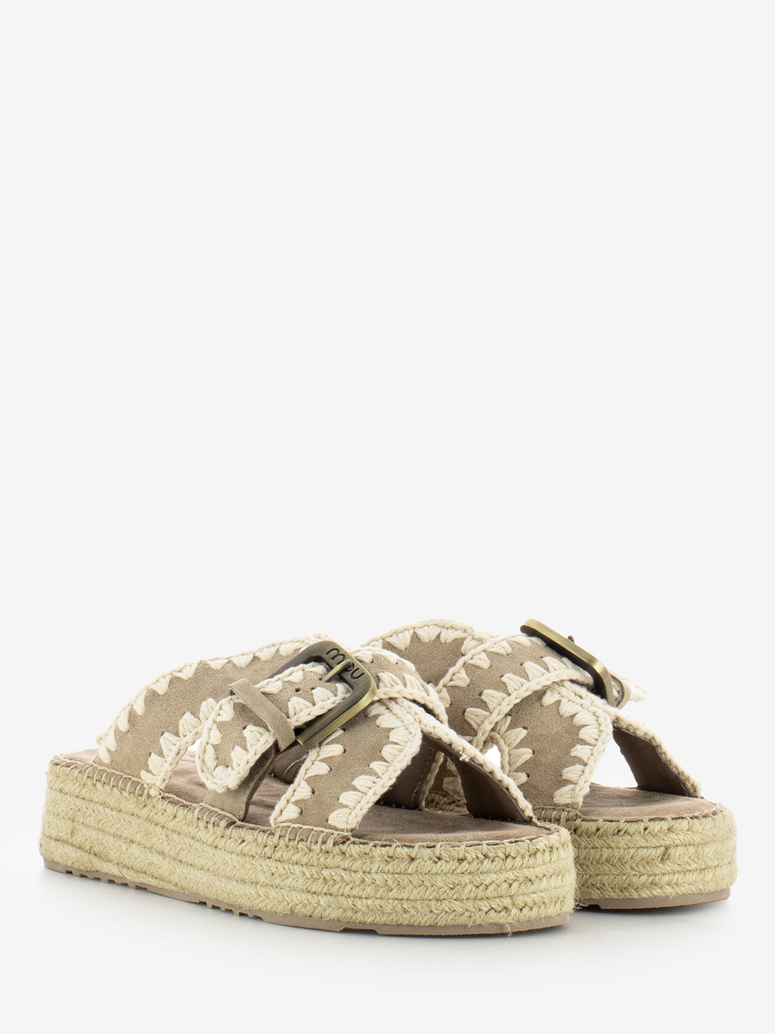 Sandali in juta beige