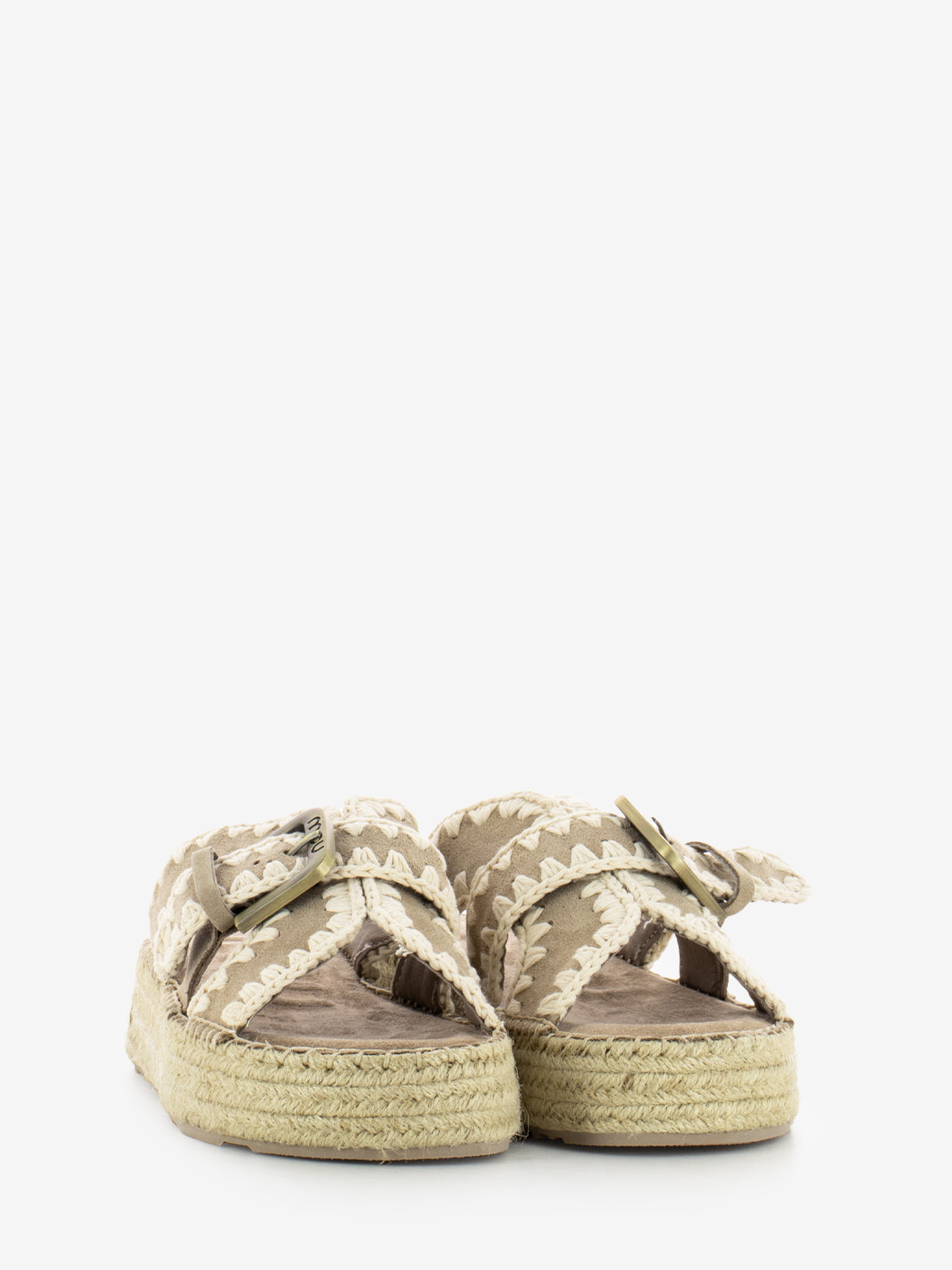 Sandali in juta beige