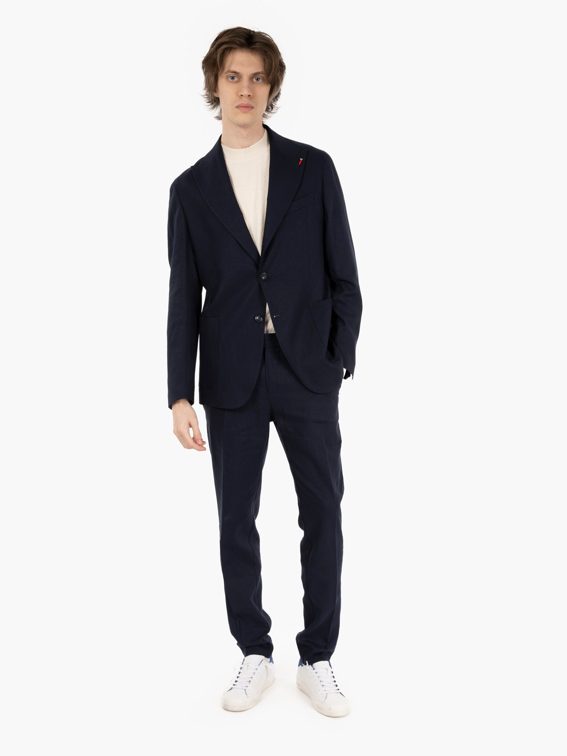 Abito Canarie monopetto blu navy