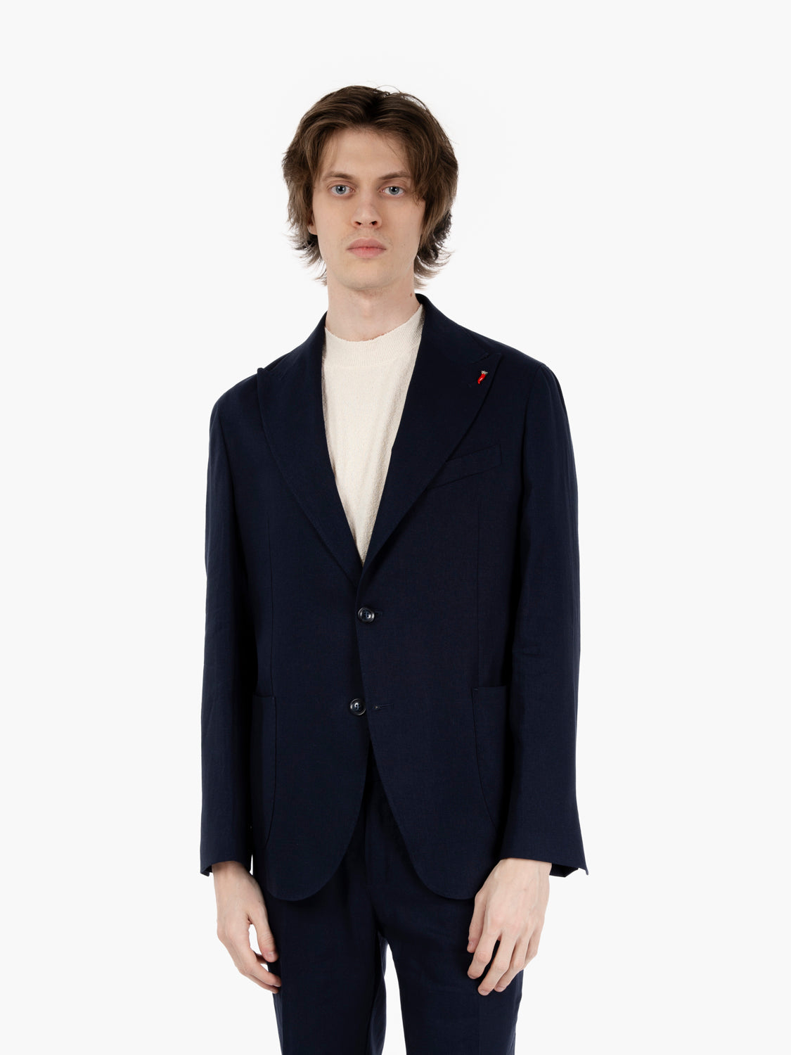 Abito Canarie monopetto blu navy