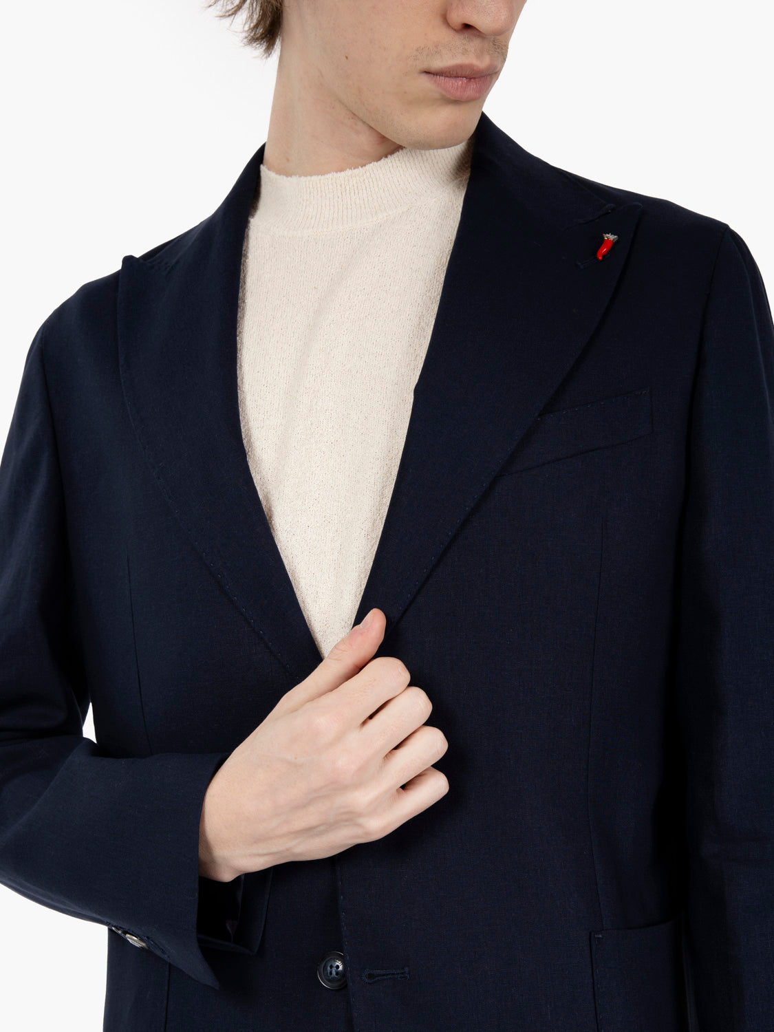 Abito Canarie monopetto blu navy
