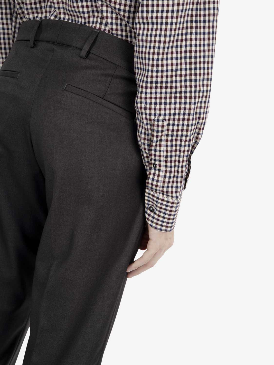 Best charcoal double-breasted suit