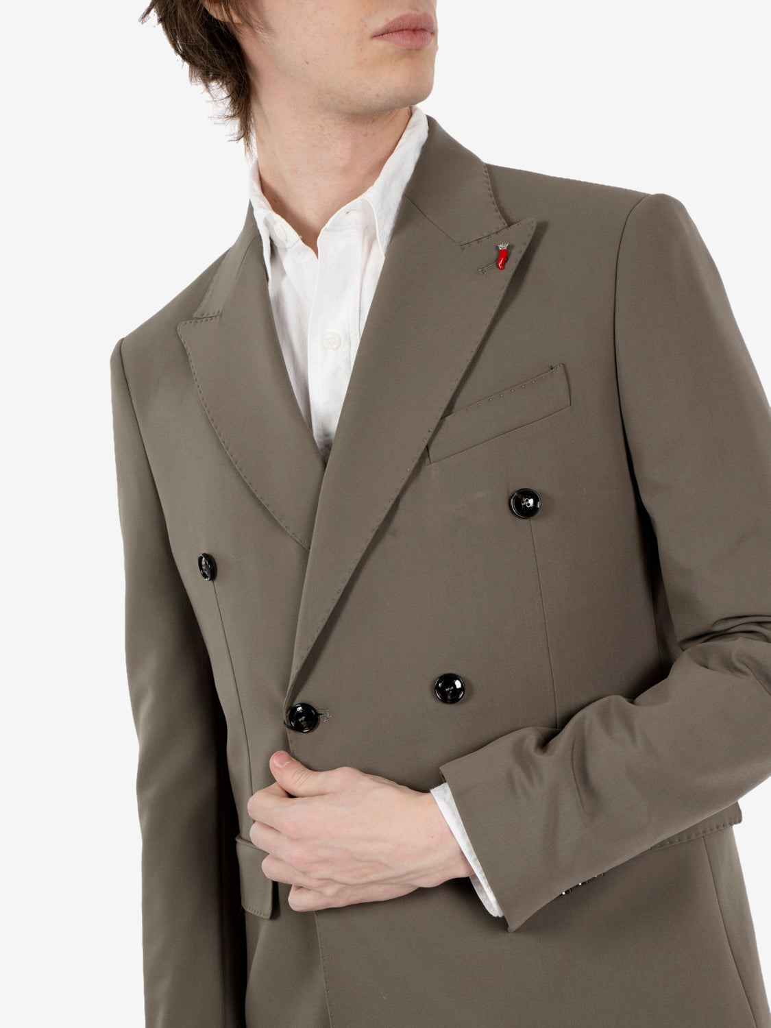 Monet sage double-breasted suit