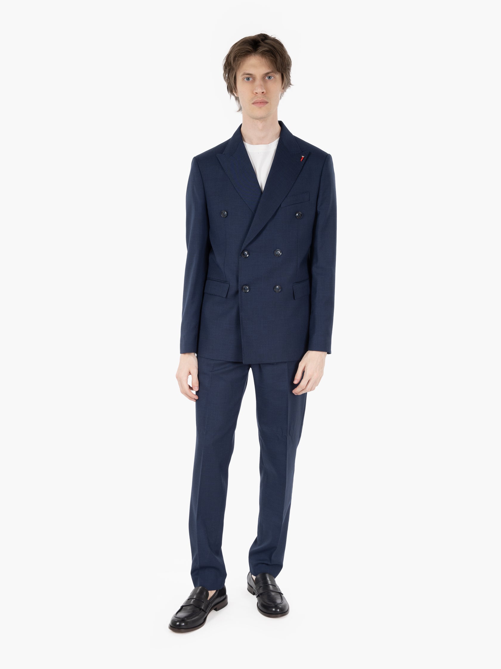 Samoa Blue Double Breasted Suit