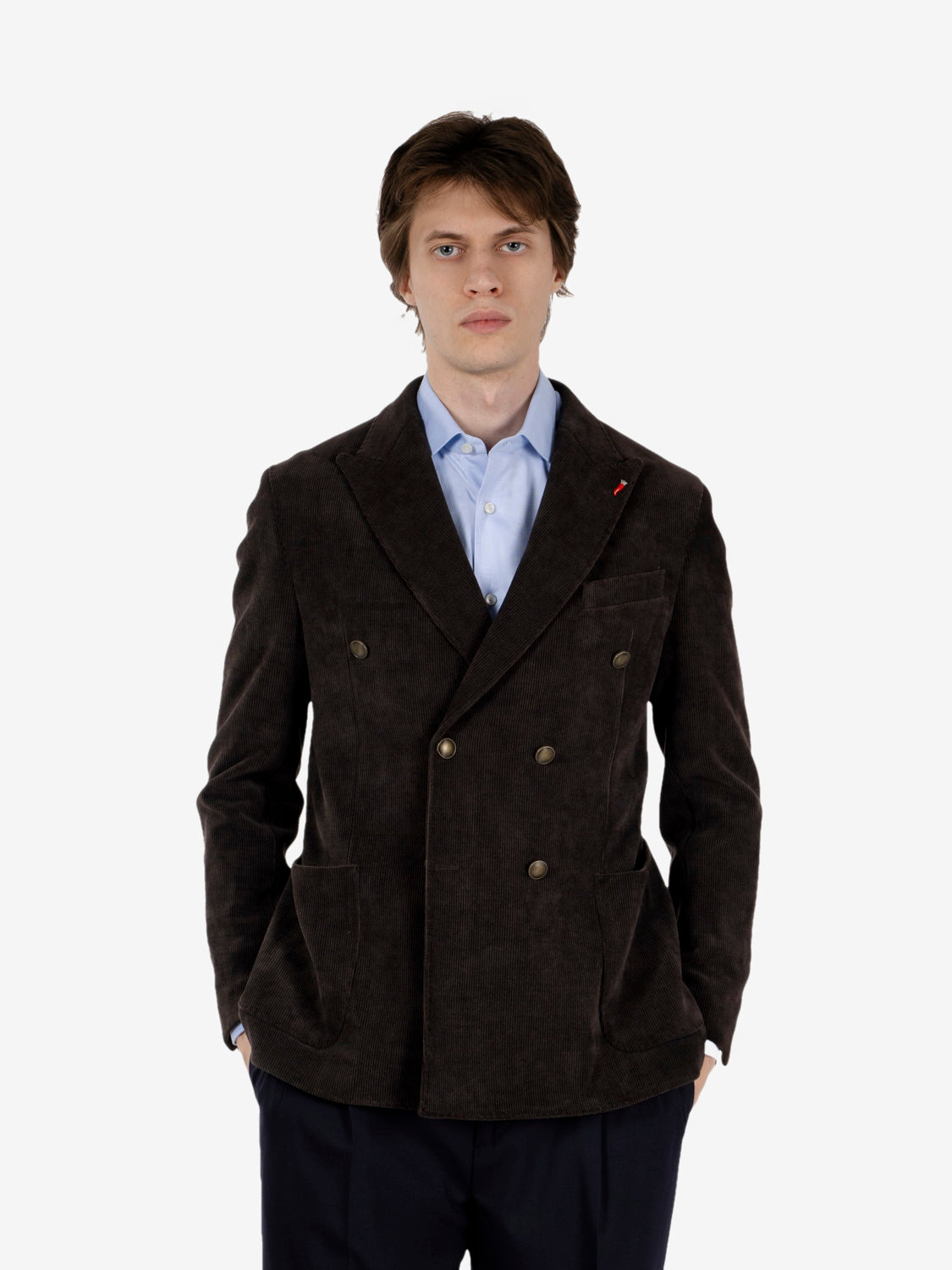 Arcano dark brown corduroy blazer