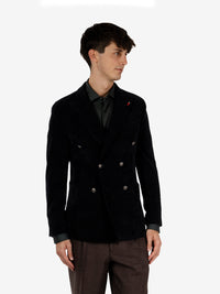 Blazer in velluto a coste Arcano nero