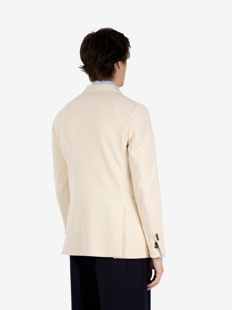 Blazer in velluto a coste Arcano panna