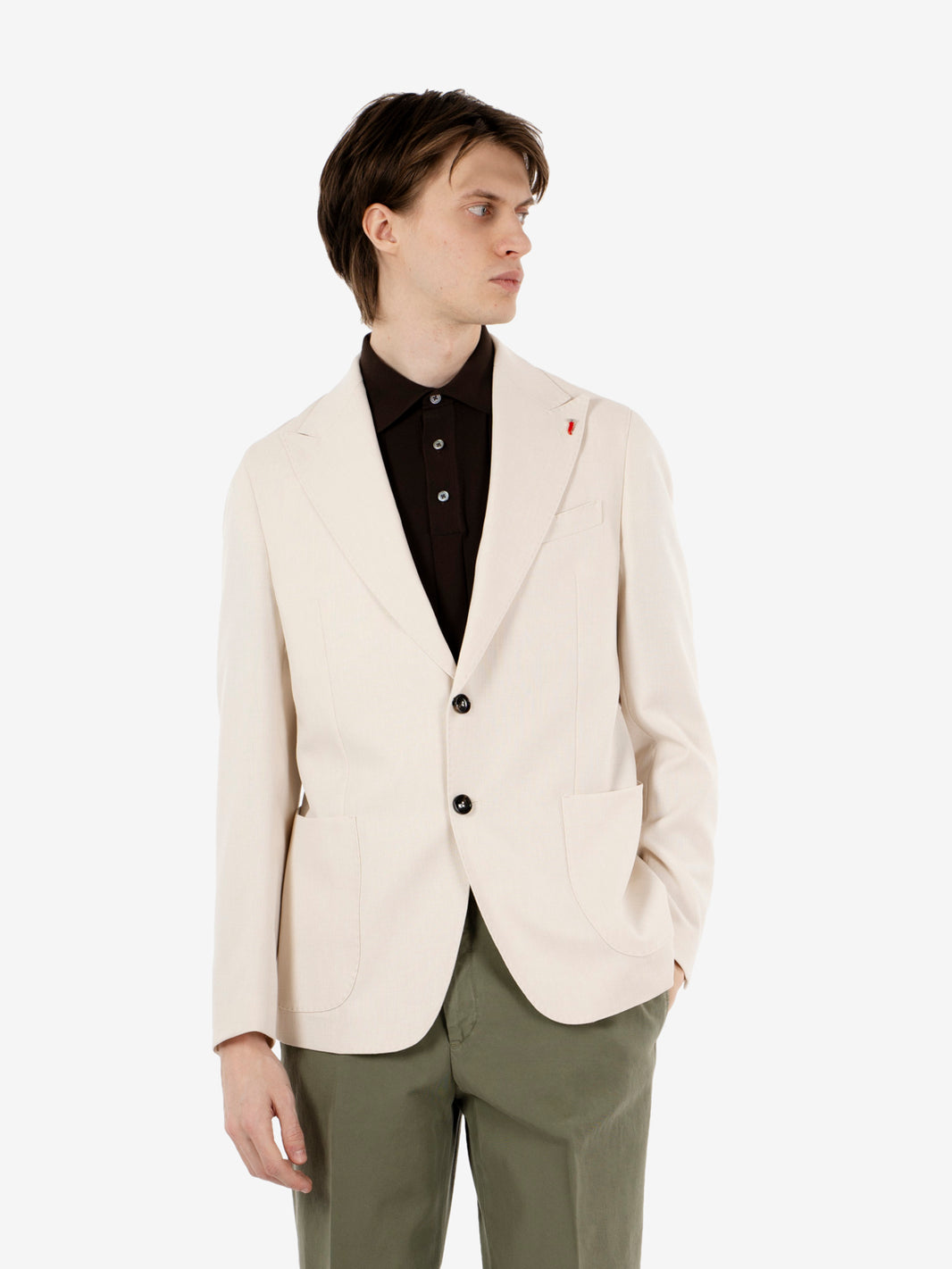 Blazer monopetto sabbia