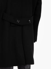 MULISH - Cappotto con martingala Plutone nero