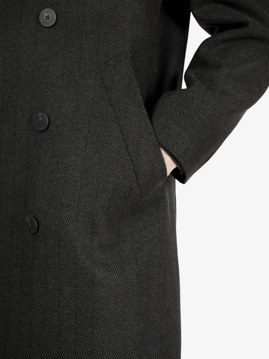 Army spined raglan coat