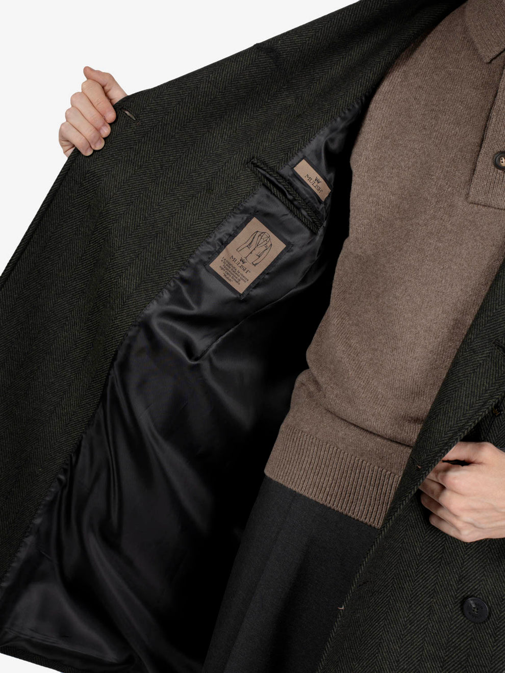 Army spined raglan coat
