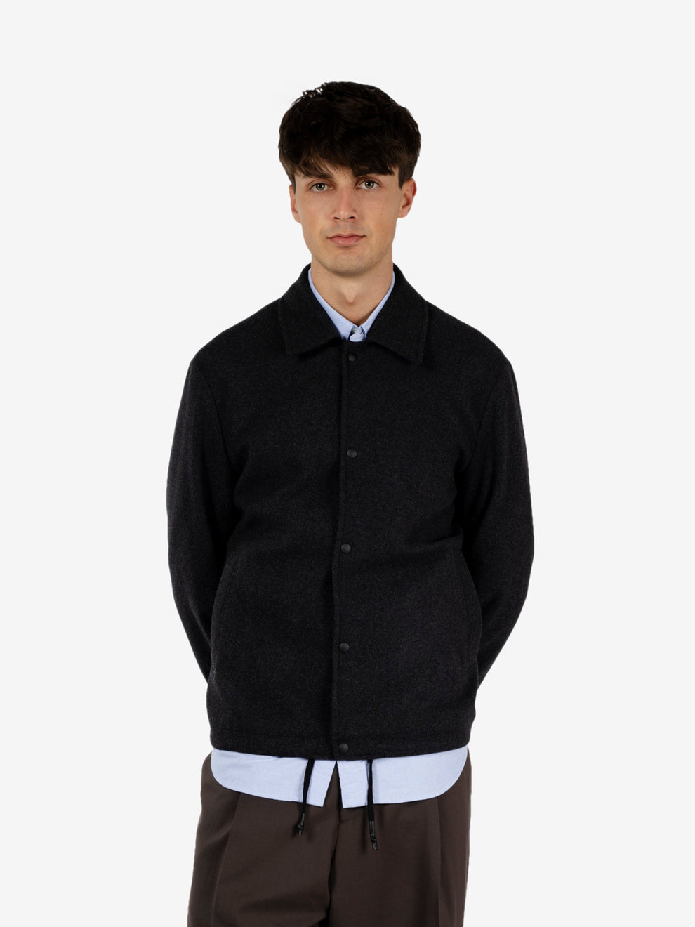 Anthracite wool Everest jacket