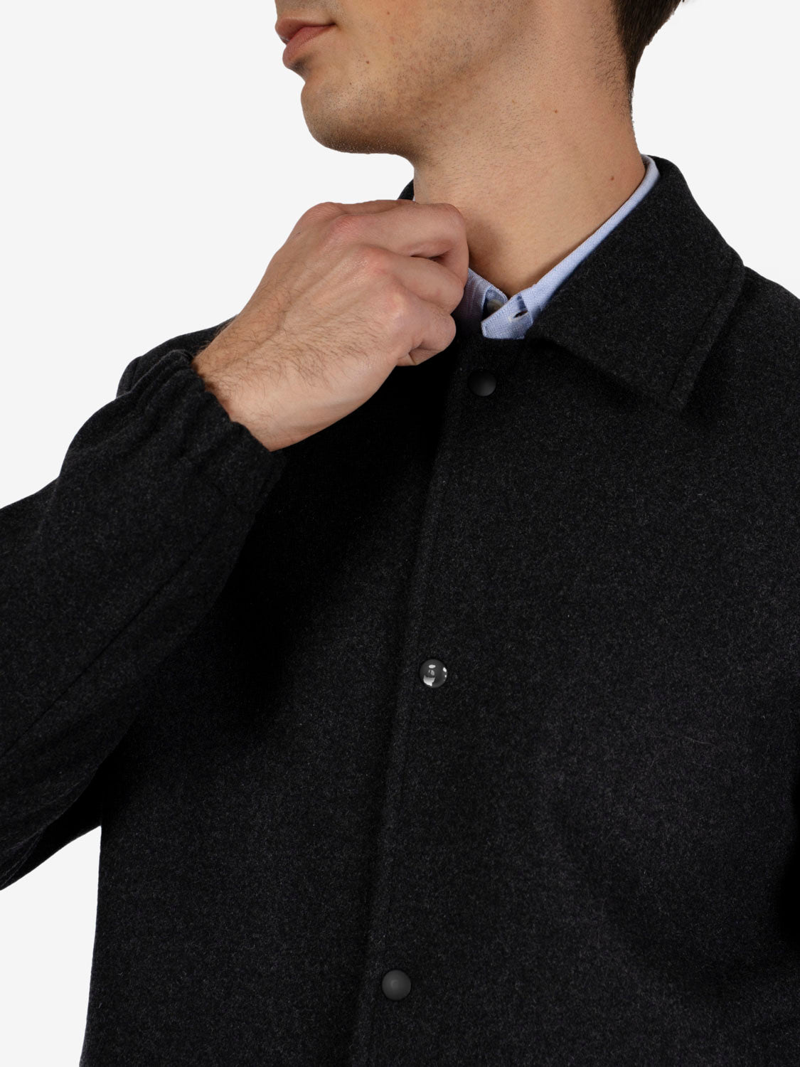 Anthracite wool Everest jacket