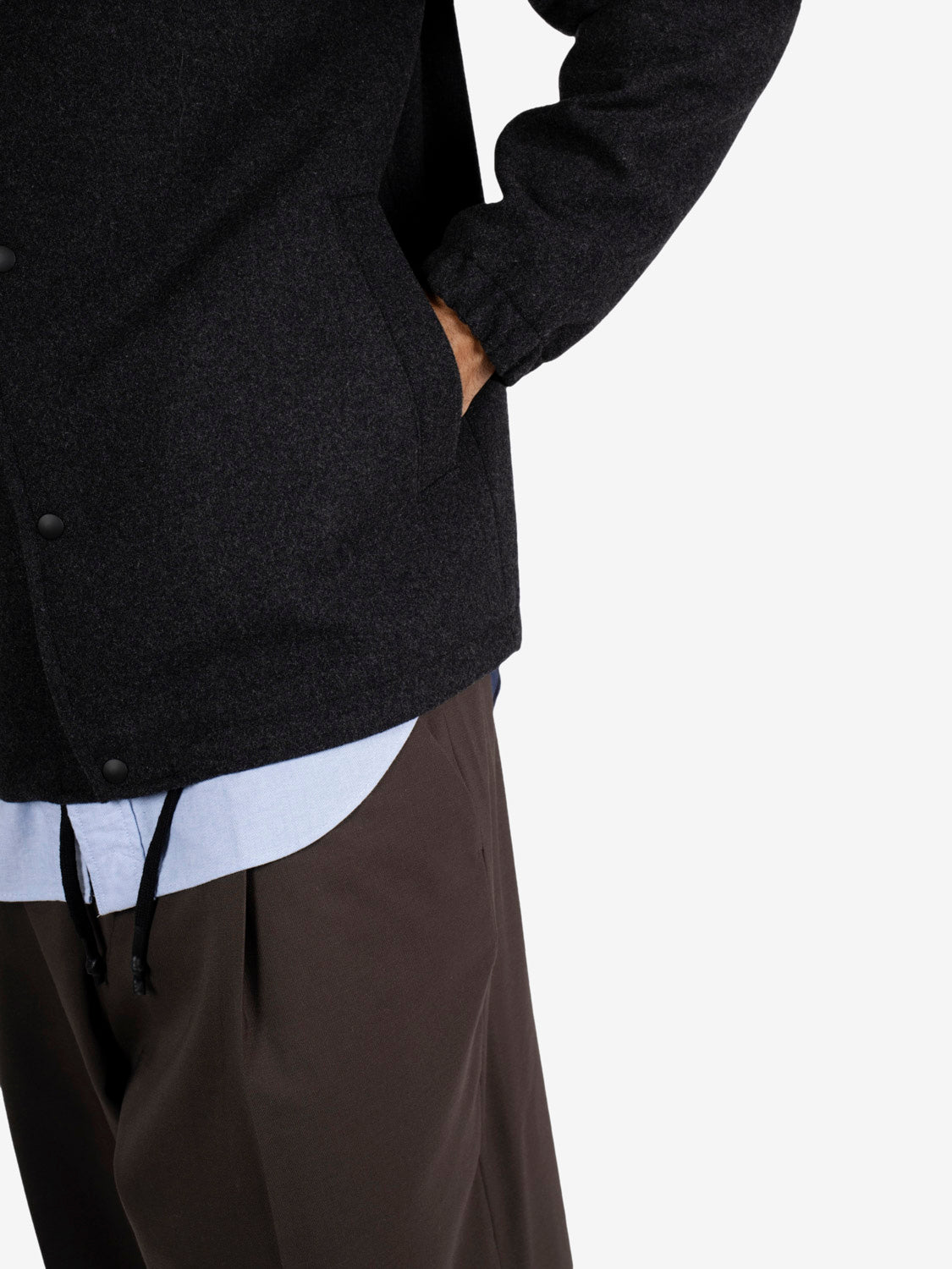 Anthracite wool Everest jacket