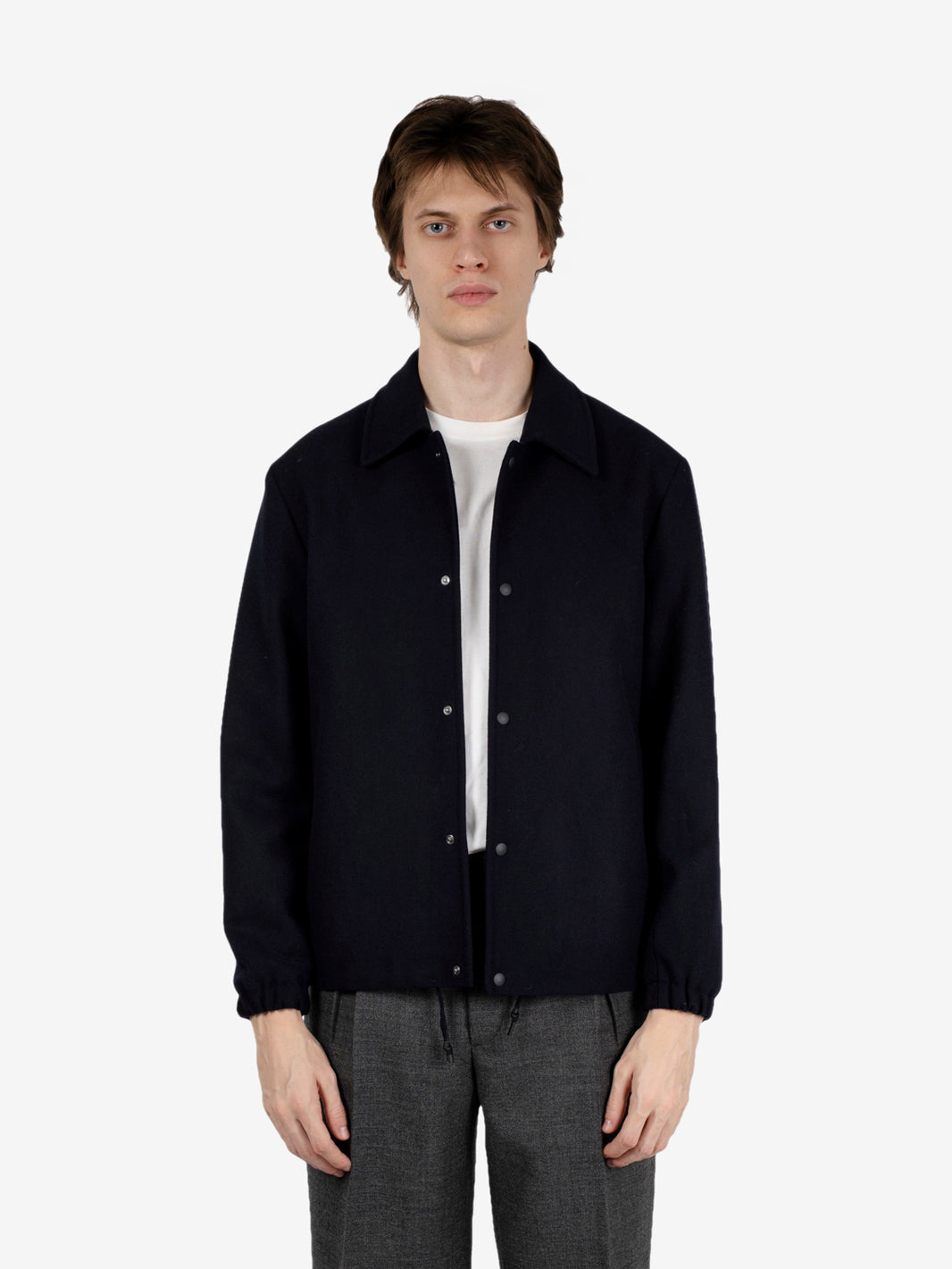 Giacca Everest in lana blu
