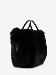 MY-BEST BAG - Borsa a Mano Atena Fur Reversibile black