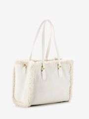 MY-BEST BAG - Borsa a Mano Atena teddy Reversibile snow