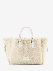 MY-BEST BAG - Borsa a Mano Atena teddy Reversibile snow