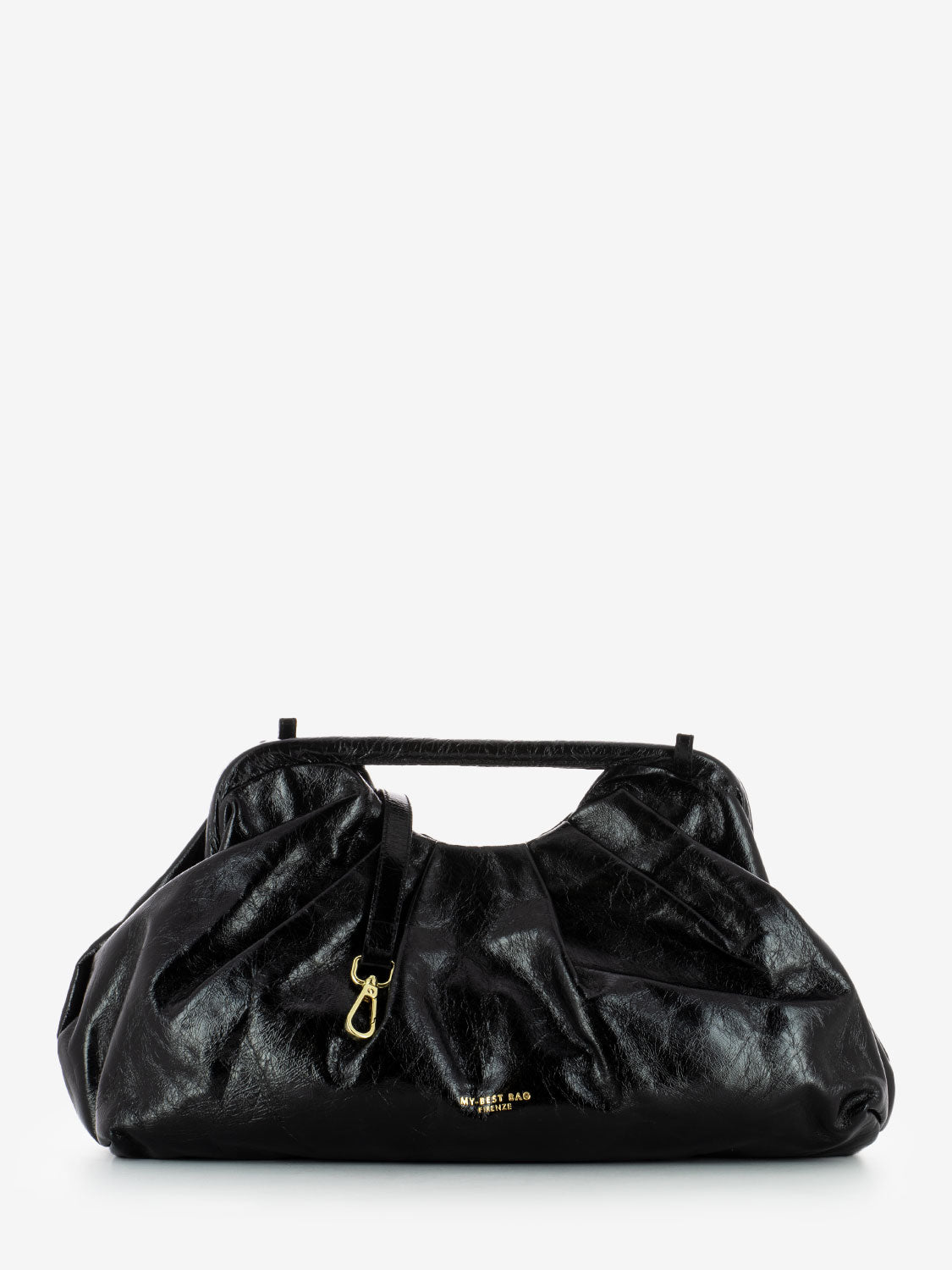 Borsa a mano in pelle nero