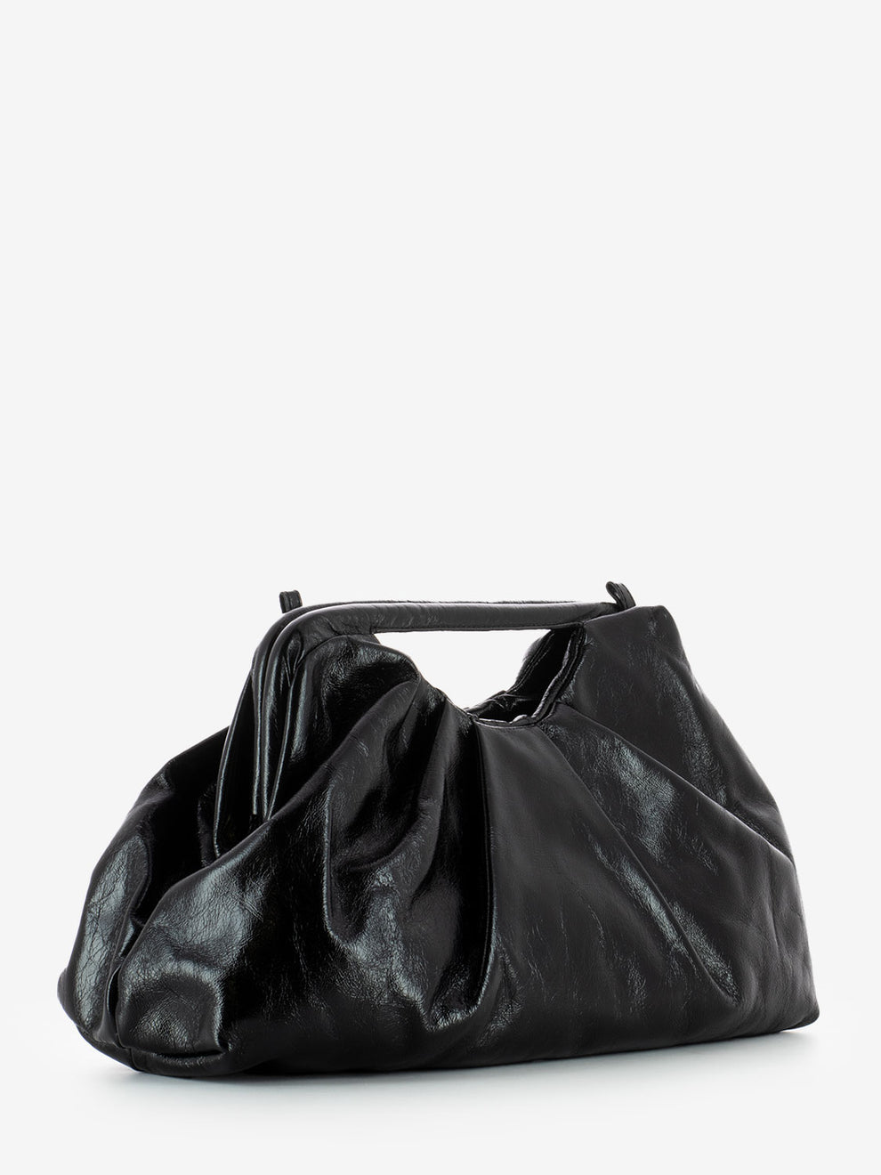 Borsa a mano in pelle nero