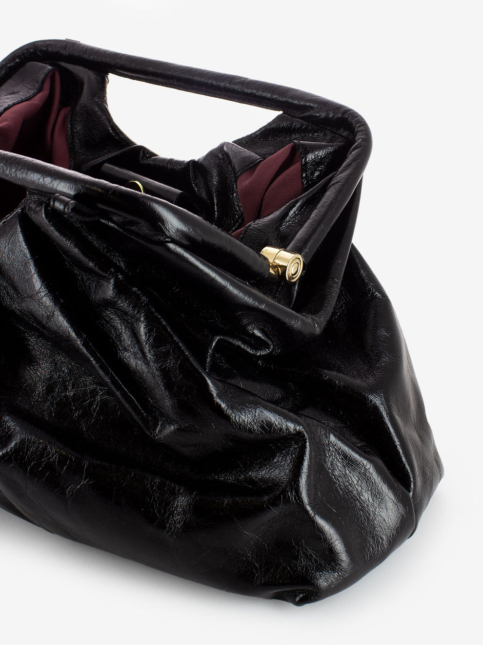 Borsa a mano in pelle nero