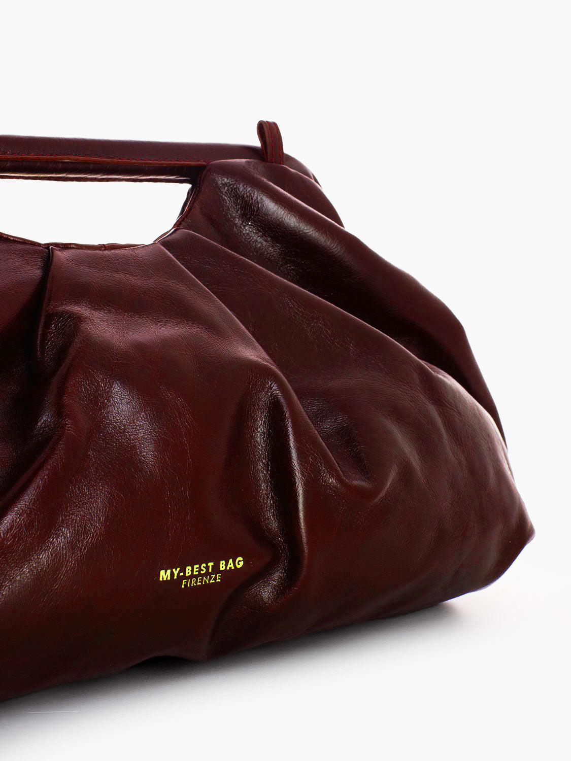 Borsa a mano in pelle Ruby rosso