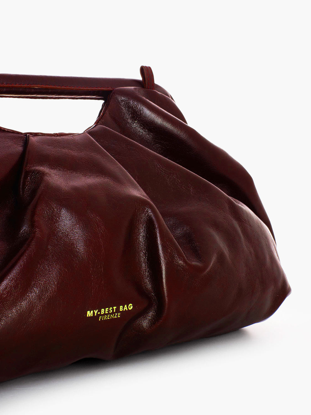 Borsa a mano in pelle Ruby rosso