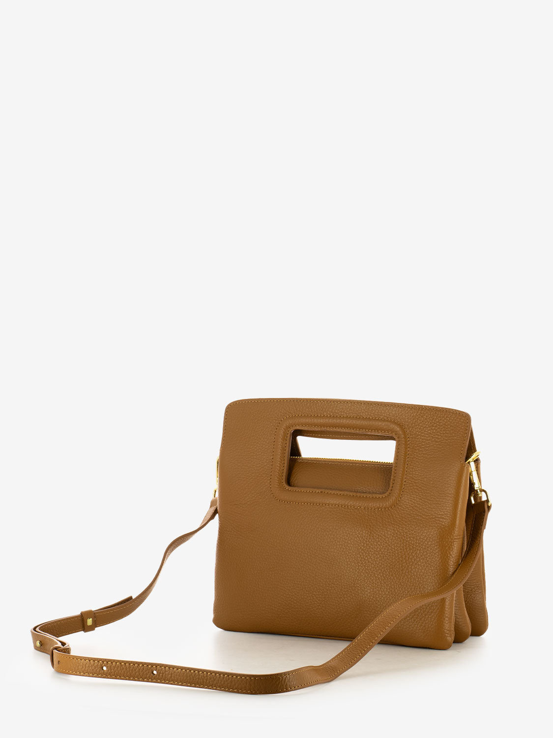 Small Viktoria handbag in natural leather