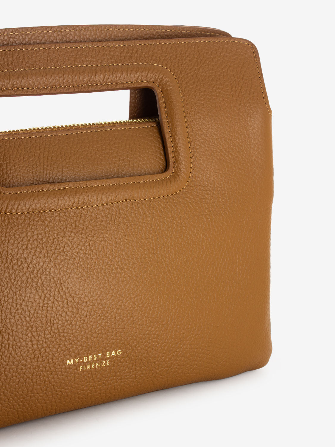 Small Viktoria handbag in natural leather