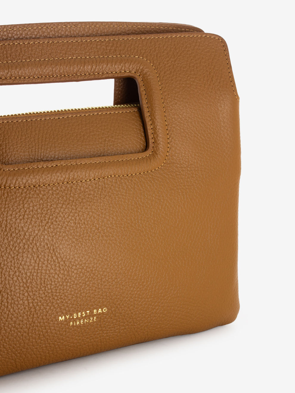 Small Viktoria handbag in natural leather