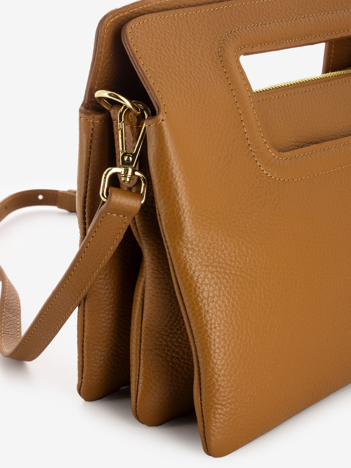 Small Viktoria handbag in natural leather