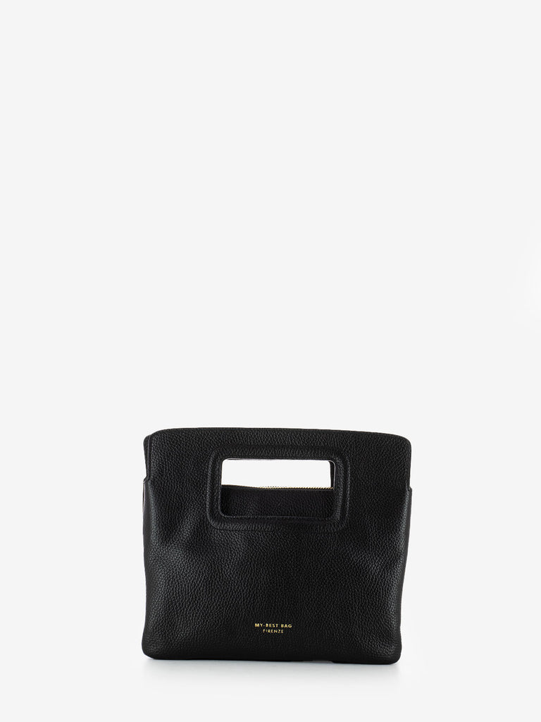 MY-BEST BAG - Borsa a mano small Viktoria in pelle nero