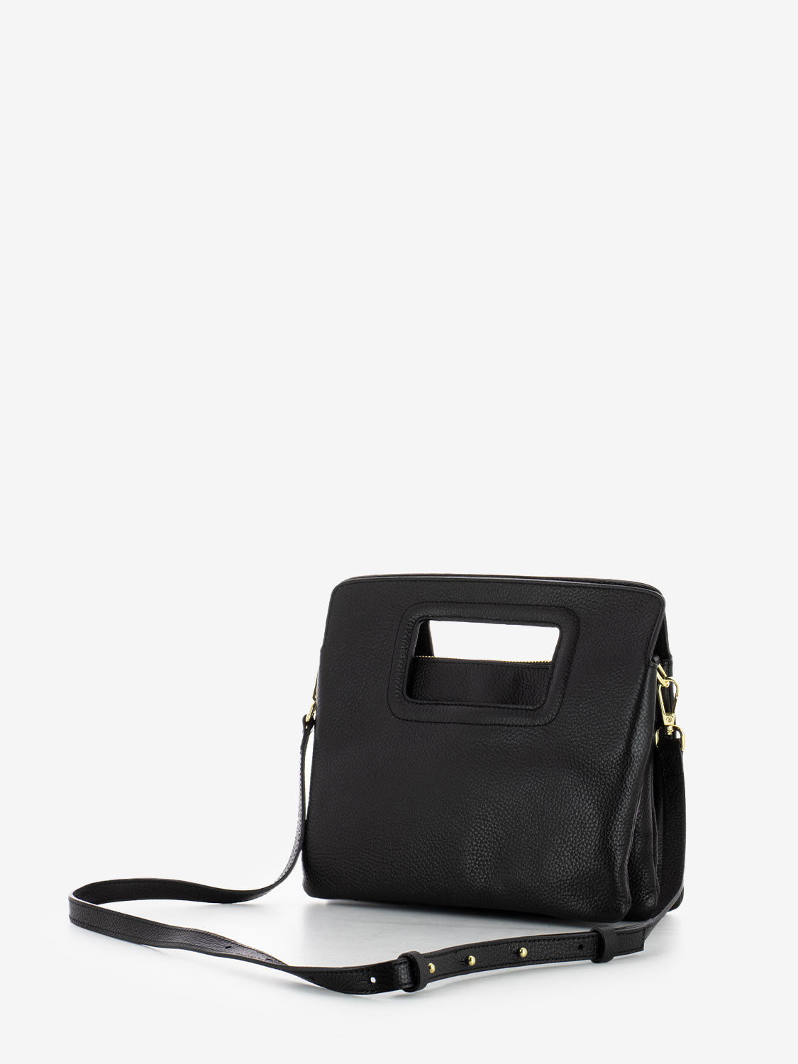 Borsa a mano small Viktoria in pelle nero