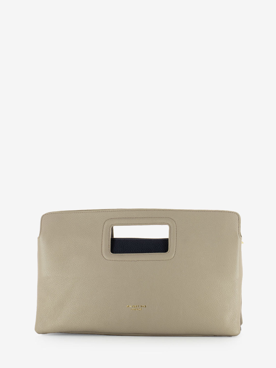 Borsa a mano Viktoria in pelle granite