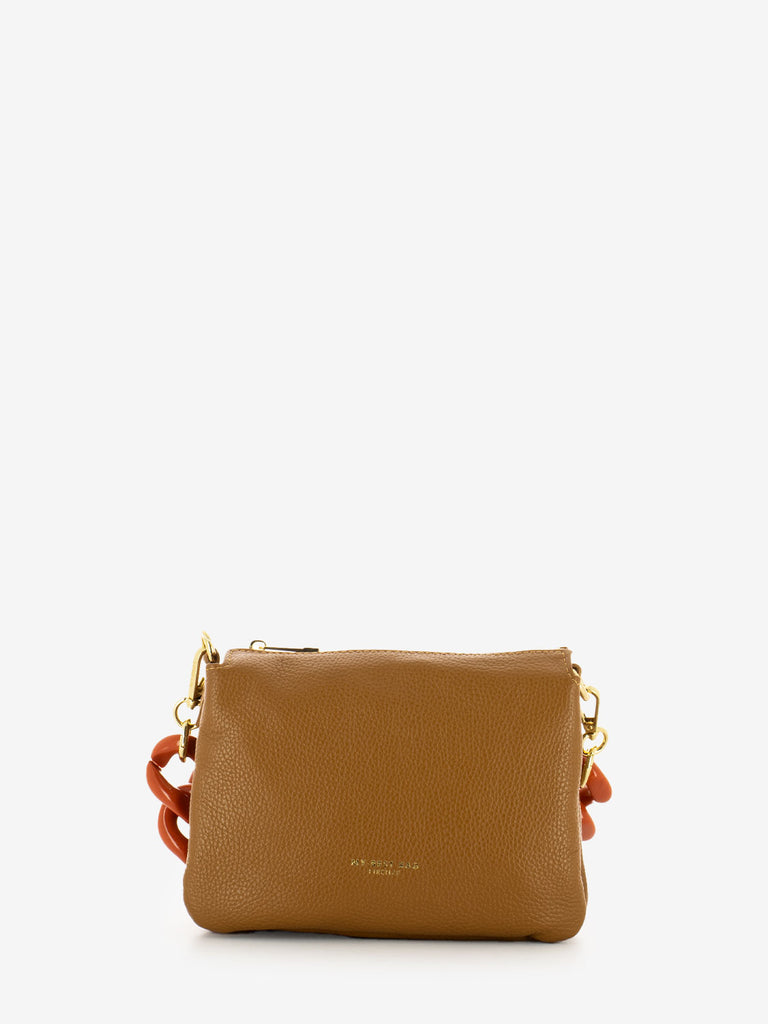 MY-BEST BAG - Borsa a spalla Shelly con catena natural / rosso