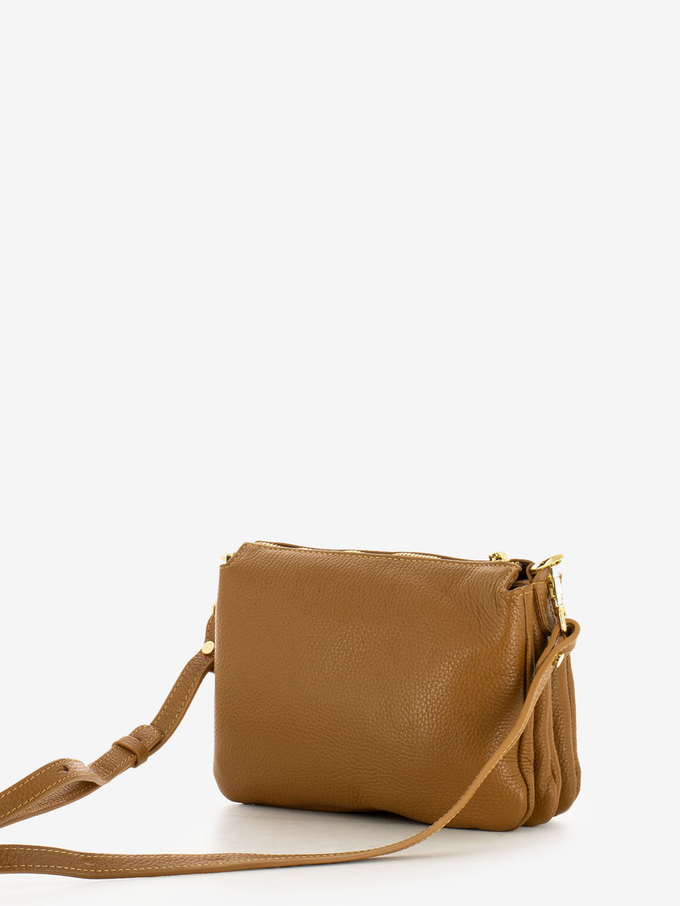 Borsa a spalla Shelly con catena natural / rosso